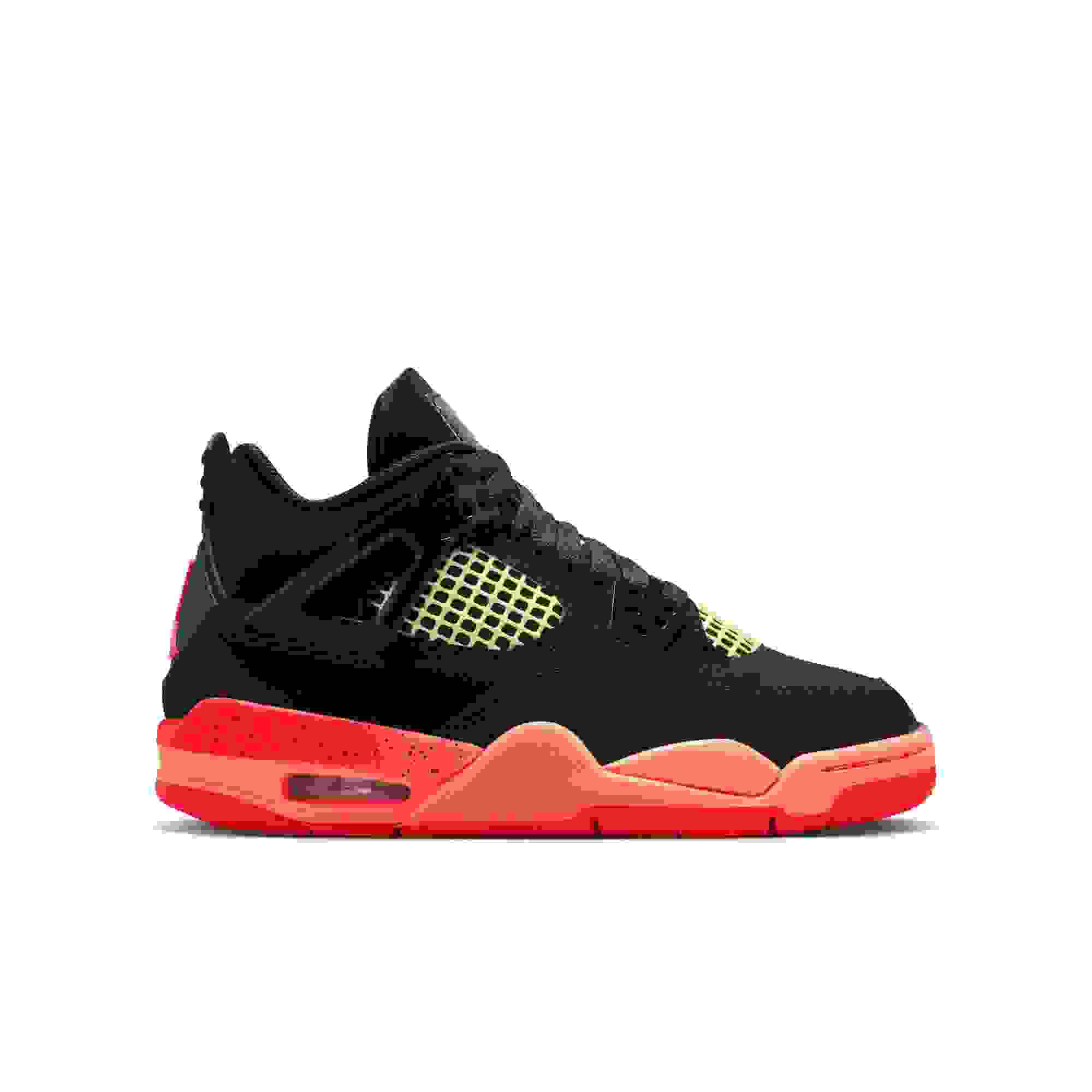 Jordan 4 Retro Grade School Kids' "Black & Infrared 23" Shoe